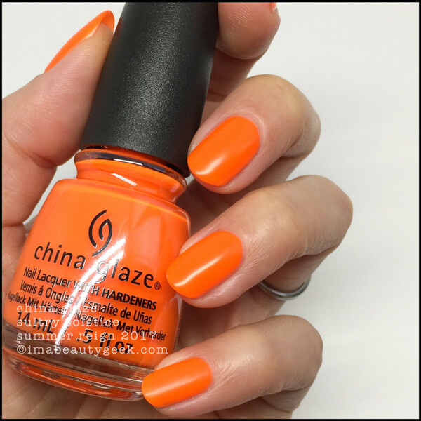 Nail polish swatch / manicure of shade China Glaze Sultry Soltice