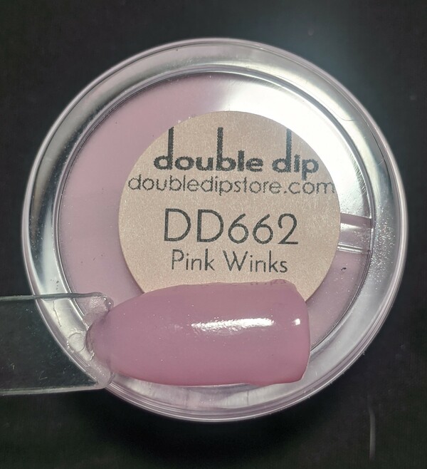 Nail polish swatch / manicure of shade Double Dip Pink Winks
