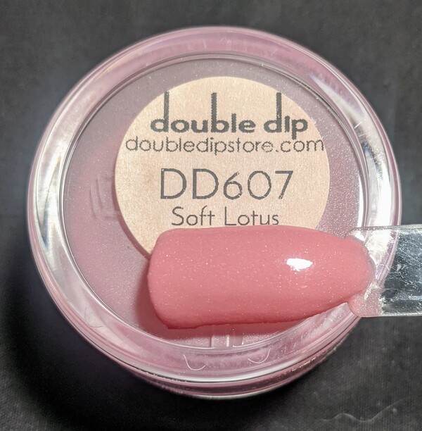 Nail polish swatch / manicure of shade Double Dip Soft Lotus