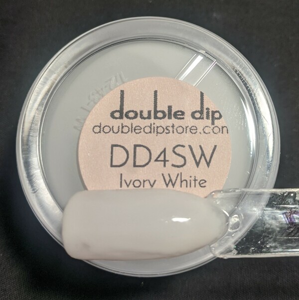 Nail polish swatch / manicure of shade Double Dip Ivory White