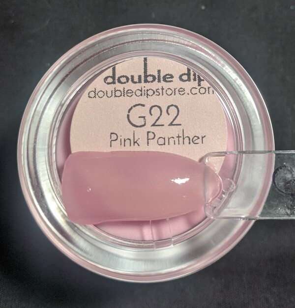 Nail polish swatch / manicure of shade Double Dip Pink Panther