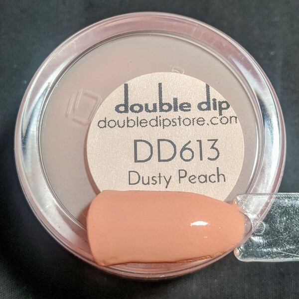 Nail polish swatch / manicure of shade Double Dip Dusty Peach