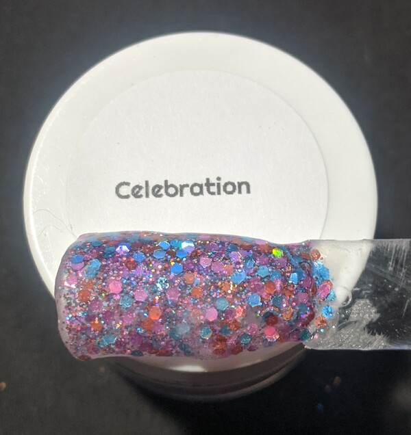 Nail polish swatch / manicure of shade Pampered Pretties Celebration