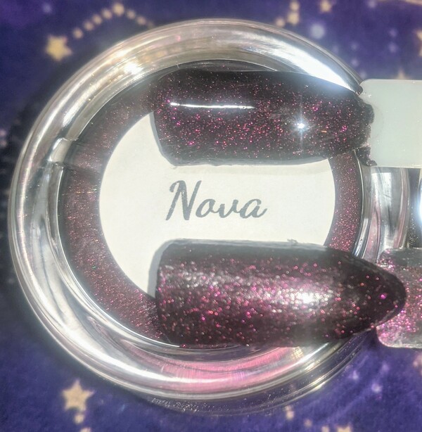 Nail polish swatch / manicure of shade Dazzle Doll Nails Nova