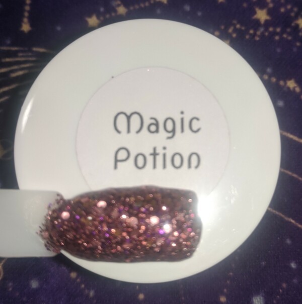 Nail polish swatch / manicure of shade Rocky Mountain Dip Powder Magic Potion