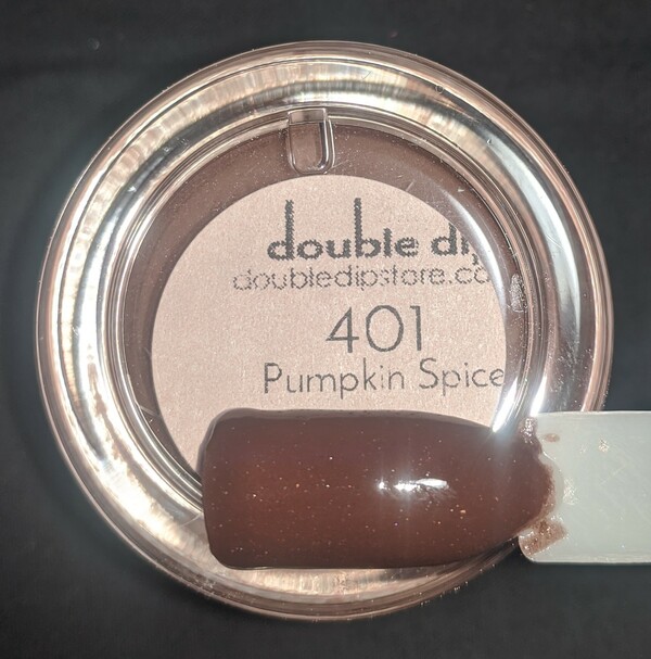 Nail polish swatch / manicure of shade Double Dip Pumpkin Spice