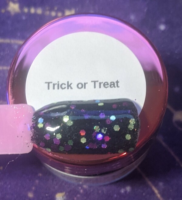 Nail polish swatch / manicure of shade Pampered Pretties Trick or Treat