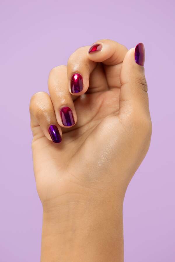 Nail polish swatch / manicure of shade Cirque Colors Very Valentino