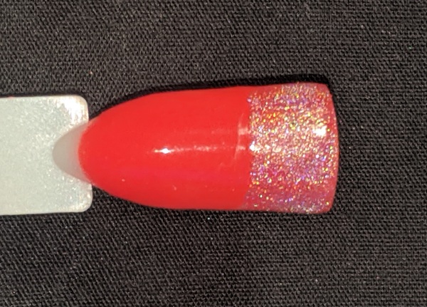 Nail polish swatch / manicure of shade Sparkle and Co. Fright This Way