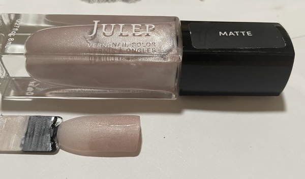 Nail polish swatch / manicure of shade Julep Yvonne