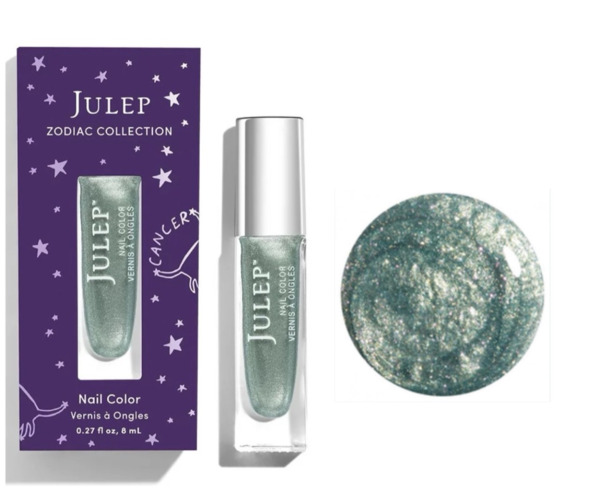 Nail polish swatch / manicure of shade Julep Contented Cancer