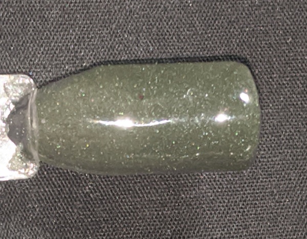 Nail polish swatch / manicure of shade Rocky Mountain Dip Powder Mad-Eye
