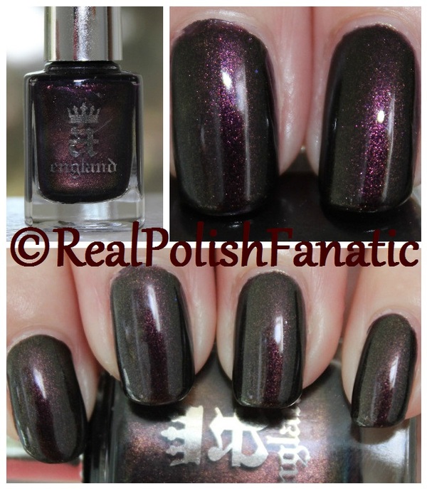 Nail polish swatch / manicure of shade A England Incense Burner