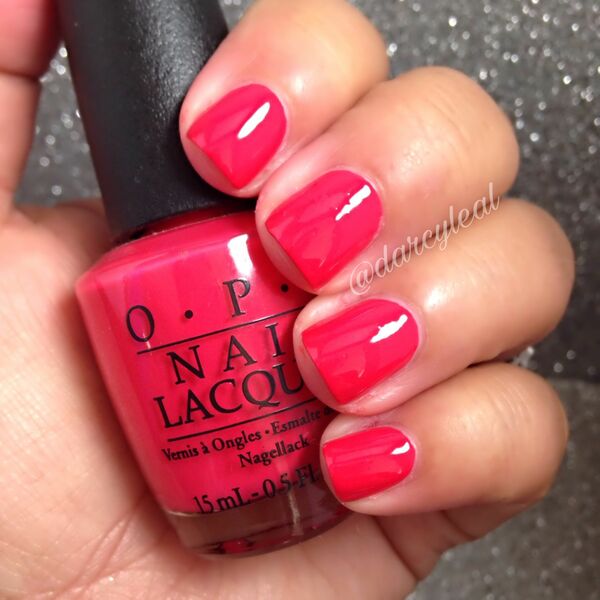 Nail polish swatch / manicure of shade OPI She’s a Bad Muffuletta!