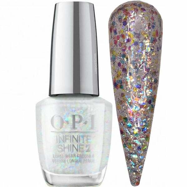Nail polish swatch / manicure of shade OPI All A'twitter In Glitter