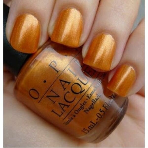 Nail polish swatch / manicure of shade OPI 18K Ginza Gold