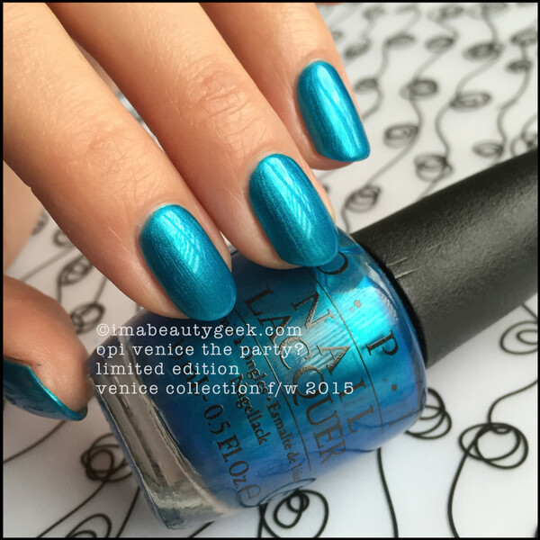 Nail polish swatch / manicure of shade OPI Venice The Party