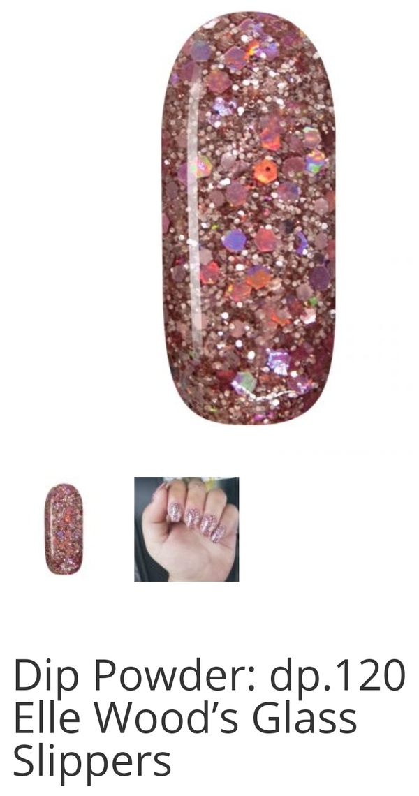 Nail polish swatch / manicure of shade Sparkle and Co. Elle Wood's Glass Slippers