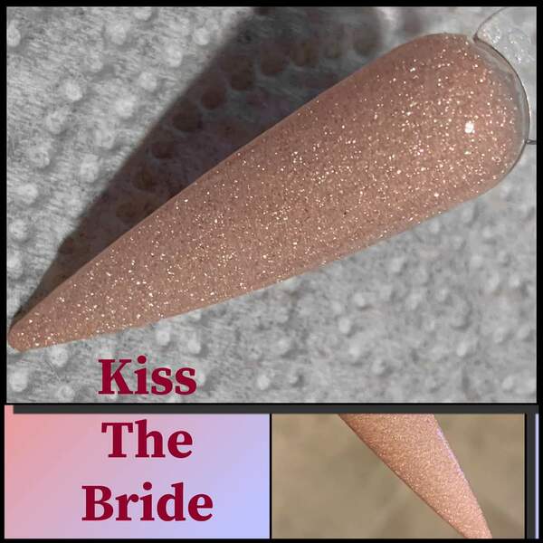 Nail polish swatch / manicure of shade Jewels Dips Kiss the Bride