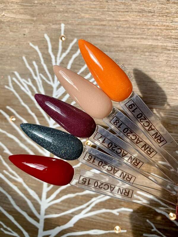 Nail polish swatch / manicure of shade Revel AC20-16