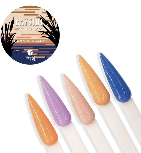 Nail polish swatch / manicure of shade Revel Bayside Sunrise 1