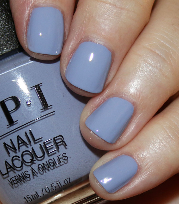 Nail polish swatch / manicure of shade OPI Kanpai OPI!