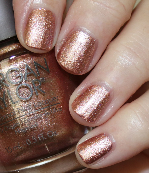 Nail polish swatch / manicure of shade Morgan Taylor Copper Dream