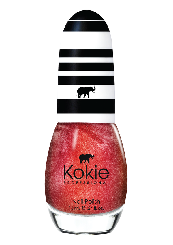 Nail polish swatch / manicure of shade Kokie Honey Nectar