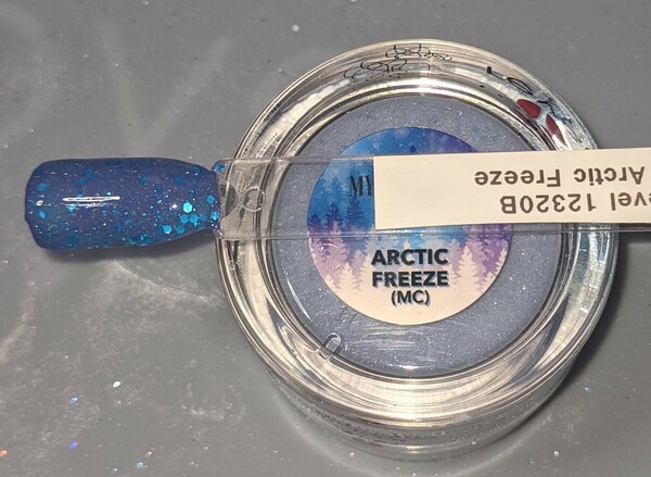 Nail polish swatch / manicure of shade Revel Arctic Freeze