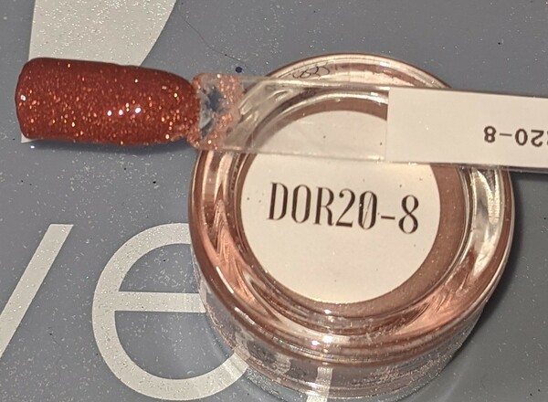 Nail polish swatch / manicure of shade Revel DOR20-8