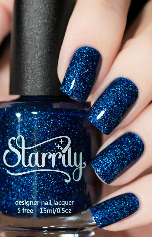 Nail polish swatch / manicure of shade Starrily Diamond Rain