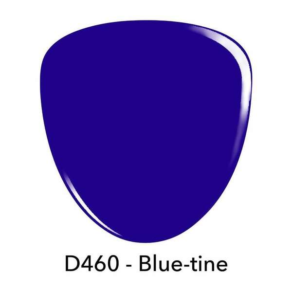Nail polish swatch / manicure of shade Revel Blue-Tine