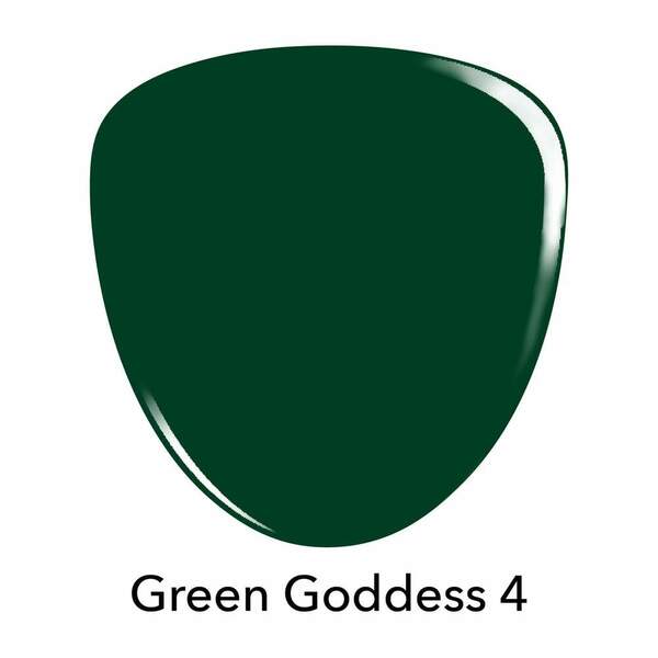 Nail polish swatch / manicure of shade Revel Green Goddess 4