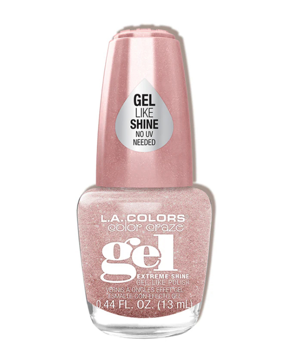 Nail polish swatch / manicure of shade L.A Colors Pink sugar