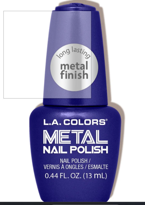 Nail polish swatch / manicure of shade L.A. Colors Glacier