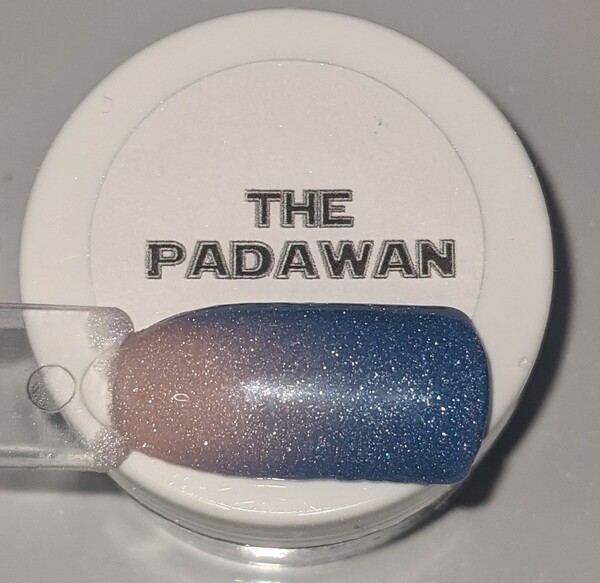 Nail polish swatch / manicure of shade Rocky Mountain Dip Powder The Padawan