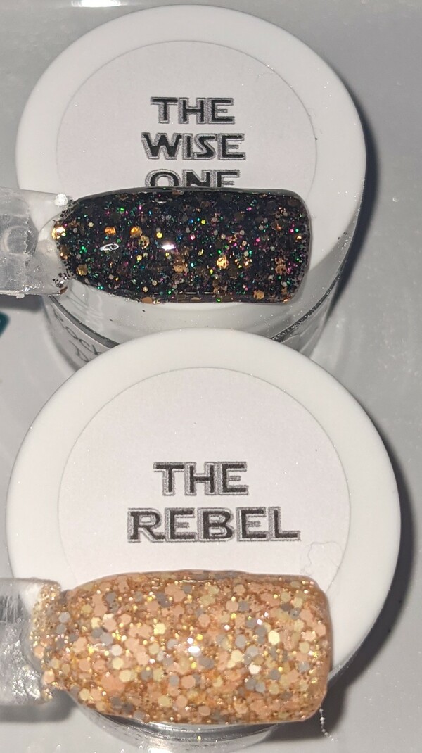 Nail polish swatch / manicure of shade Rocky Mountain Dip Powder The Rebel