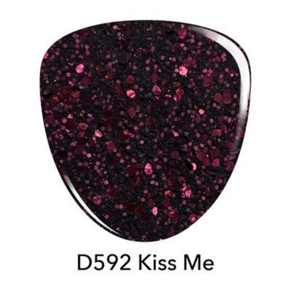 Nail polish swatch / manicure of shade Revel Kiss Me