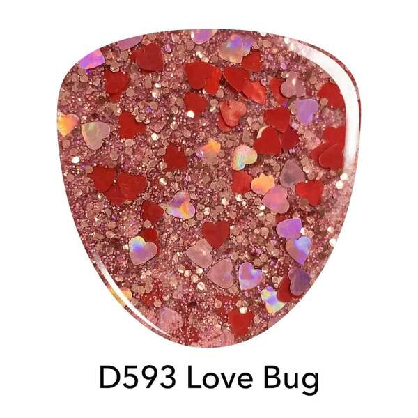 Nail polish swatch / manicure of shade Revel Love Bug