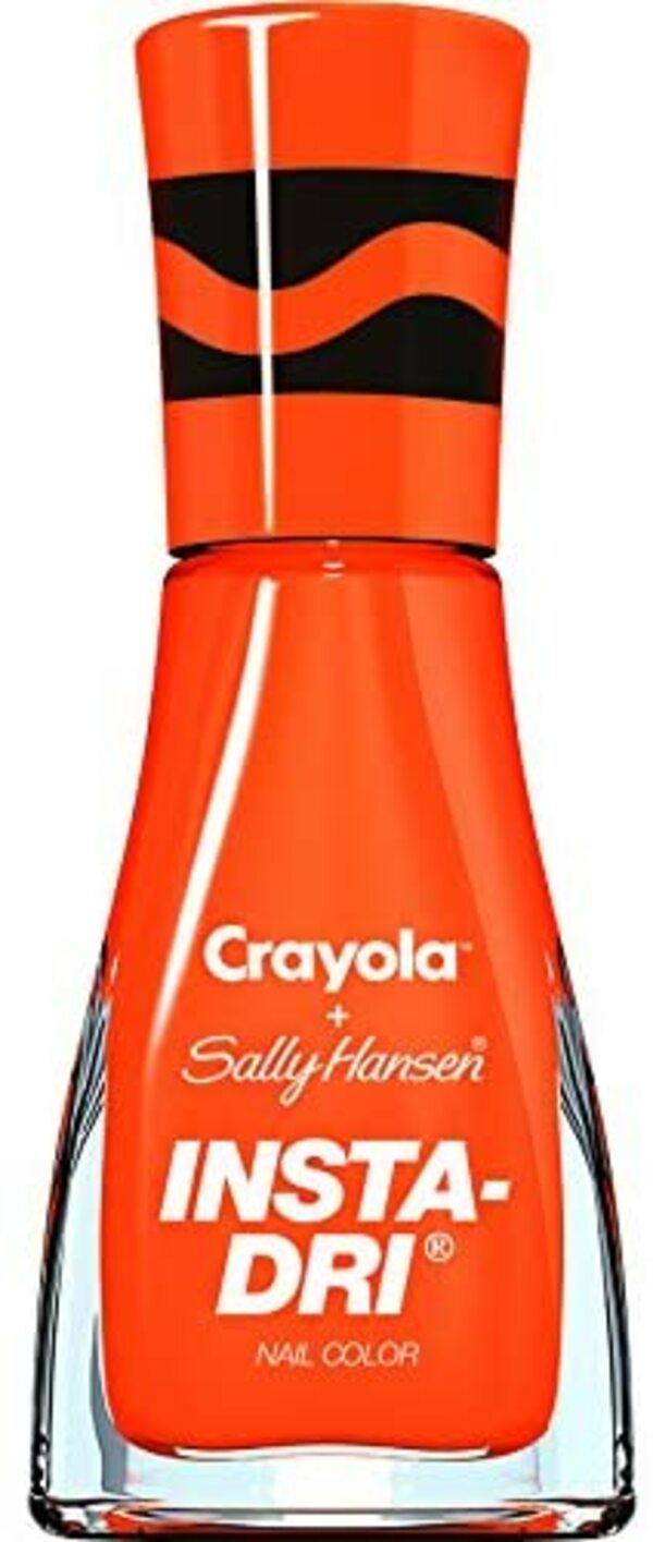 Nail polish swatch / manicure of shade Sally Hansen Sunset Orange