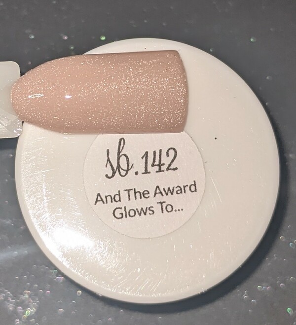 Nail polish swatch / manicure of shade Sparkle and Co. And The Award Glows To…