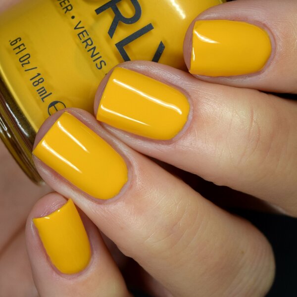 Nail polish swatch / manicure of shade Orly Here comes the sun
