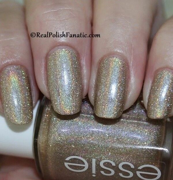 Nail polish swatch / manicure of shade essie Semi-precious tones