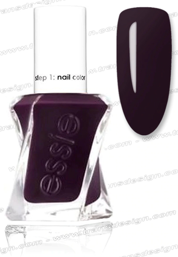 Nail polish swatch / manicure of shade essie Amethyst noir