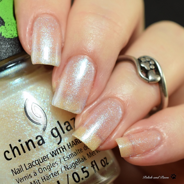 Nail polish swatch / manicure of shade China Glaze Lukewarm Wishes