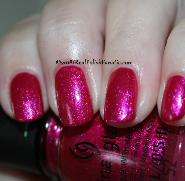 Nail polish swatch / manicure of shade China Glaze Who Wonder