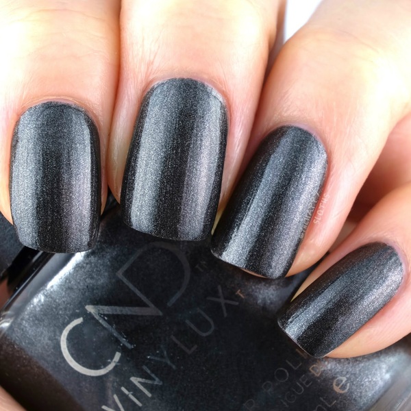 Nail polish swatch / manicure of shade CND Powerful Hematite