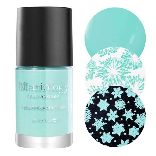 Nail polish swatch / manicure of shade Maniology Frosty