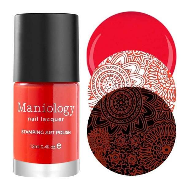Nail polish swatch / manicure of shade Maniology Fireside