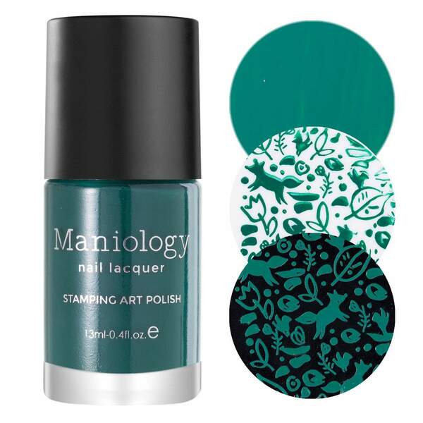 Nail polish swatch / manicure of shade Maniology Pine